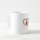 可愛い偉大なデーンママ花の犬の恋人のギフトTシャツ コーヒーマグカップ (正面左)