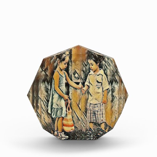 可愛い兄弟姉妹 フォトブロック (正面)