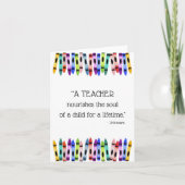 可愛い先生は一生の子の魂を養う カード (正面)