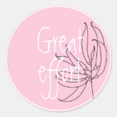 可愛い先生やる気を起こさせる報酬のための学生3 cm ラウンドシール (正面)