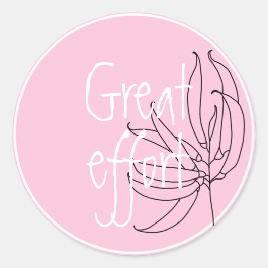 可愛い先生やる気を起こさせる報酬のための学生3 cm ラウンドシール (正面)