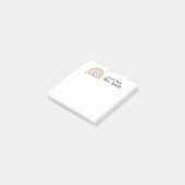 可愛い先生レインボーアップル鉛筆"A Note From" ポストイット (アングル)