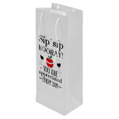 可愛い先生鑑賞ワードアート ワインギフトバッグ (裏面アングル)