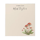 可愛い先生鑑賞新学期メモ帳 ノートパッド (正面)