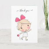 可愛い先生鑑賞曲げサンキューカード サンキューカード (正面)