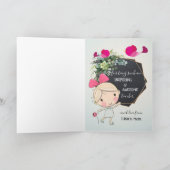 可愛い先生鑑賞曲げサンキューカード サンキューカード (内部)