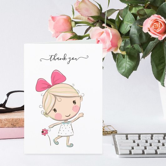 可愛い先生鑑賞曲げサンキューカード サンキューカード