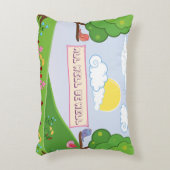 可愛い全てが良く期待される木の鳥の子供の名前 アクセントクッション (正面(垂直))