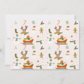 可愛い写真ああ何おもしろいクリスマス1日 招待状 (裏面)