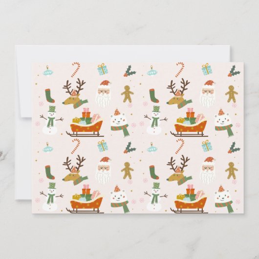 可愛い写真ああ何おもしろいクリスマス1日 招待状 (裏面)