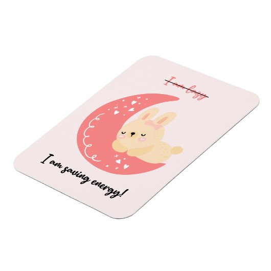 可愛い写真おもしろいマグネット |私はエネル救ギーだ! マグネット (左側)