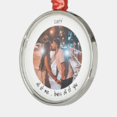 可愛い写真が大好き メタルオーナメント (左)