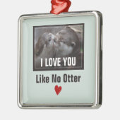 可愛い写真が好き メタルオーナメント (左)