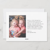 可愛い写真のクリカラフルスモダンマス シーズンカード (裏面)