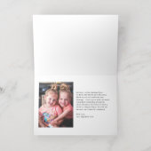 可愛い写真のクリカラフルスモダンマス 箔シーズンカード (内側レイダウン)