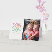 可愛い写真のクリカラフルスモダンマス 箔シーズンカード (蘭)