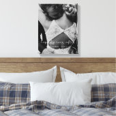 可愛い写真を撮った後お洒落も楽し結婚く キャンバスプリント (インサイチュ (寝室))