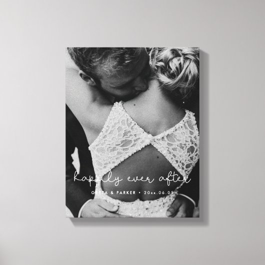 可愛い写真を撮った後お洒落も楽し結婚く キャンバスプリント (正面)