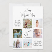 可愛い写真コラージュ私たちは愛おばあちゃん母の日 シーズンカード (正面)