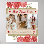 可愛い写真最高の母母の母の日写真レッジ ポスター (正面)