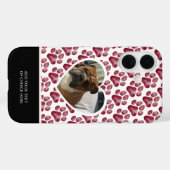 可愛い写真水彩ポー印刷ドッグフォトケース Case-Mate iPhoneケース (裏面 (横))