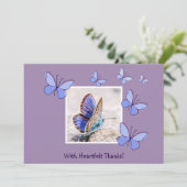 可愛い写真 – 心の底から感謝してい!サンキューカード 招待状 (スタンド正面)