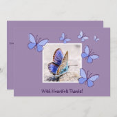 可愛い写真 – 心の底から感謝してい!サンキューカード 招待状 (正面/裏面)