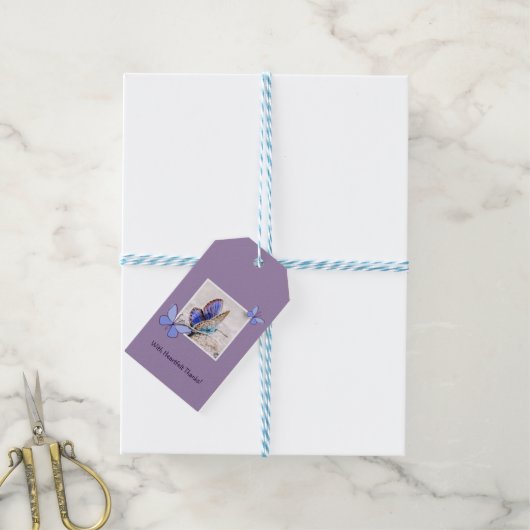 可愛い写真 – 心の底から感謝してい!サンキュー ギフトタグ (より糸付き)