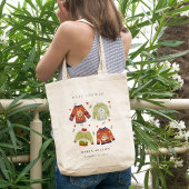 可愛い冬のハート葉の醜いセーター赤ちゃんシャワー トートバッグ