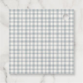 可愛い冬のハート葉の醜いセーター赤ちゃんシャワー フェイバータグ (裏面)