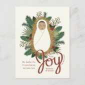 可愛い出生エレガントジョイベビーイエズクリスマス シーズンポストカード (正面)