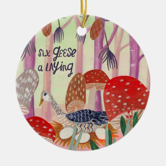 可愛い初めてのクリスマスを祖父母の写真に セラミックオーナメント (正面)