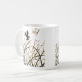 可愛い前版四つのペット写真コーヒーマグ コーヒーマグカップ (正面左)