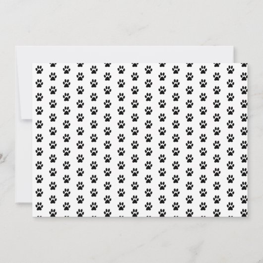 可愛い前版画ブラック誕生日ありがとう写真 カード (裏面)