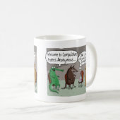 可愛い動物と強制的な食べ手のanonlyous コーヒーマグカップ (正面右)