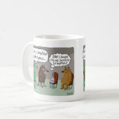 可愛い動物と強制的な食べ手のanonlyous コーヒーマグカップ (正面左)