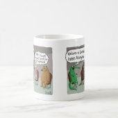 可愛い動物と強制的な食べ手のanonlyous コーヒーマグカップ (中央)