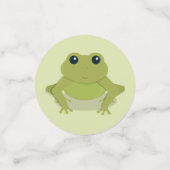 可愛い動物に変わる小さなカエル1歳の誕生日 コンフェッティ (スモール正面)