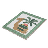 可愛い動物のキャメルのデカール陶磁器タイルを作る タイル (側面)