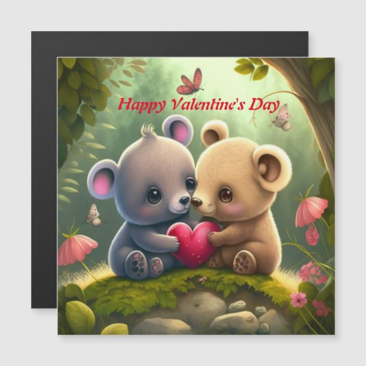 可愛い動物のラブハガキ (正面/裏面)