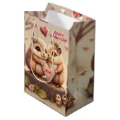 可愛い動物の愛ミディアム抱き枕 ミディアムペーパーバッグ (正面アングル)