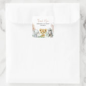 可愛い動物コビディマスクドライブbyベビー スクエアシール (バッグ)