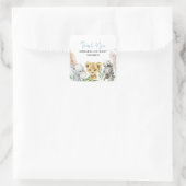 可愛い動物コビディマスクドライブbyベビー スクエアシール (バッグ)