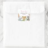 可愛い動物コビディマスクドライブbyベビー スクエアシール (バッグ)