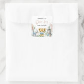 可愛い動物コビディマスクドライブbyベビー スクエアシール (バッグ)