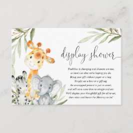 可愛い動物男女兼用がシャワーインサート エンクロージャーカード