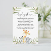 可愛い動物男女兼用がシャワーインサート エンクロージャーカード (スタンド正面)