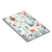 可愛い動物:熱帯林のドードル。 ノートブック (右側)