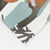 可愛い動物：熱帯林のドードル。 フリースブランケット (角)