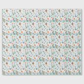 可愛い動物：熱帯林のドードル。 ラッピングペーパー (フラット)